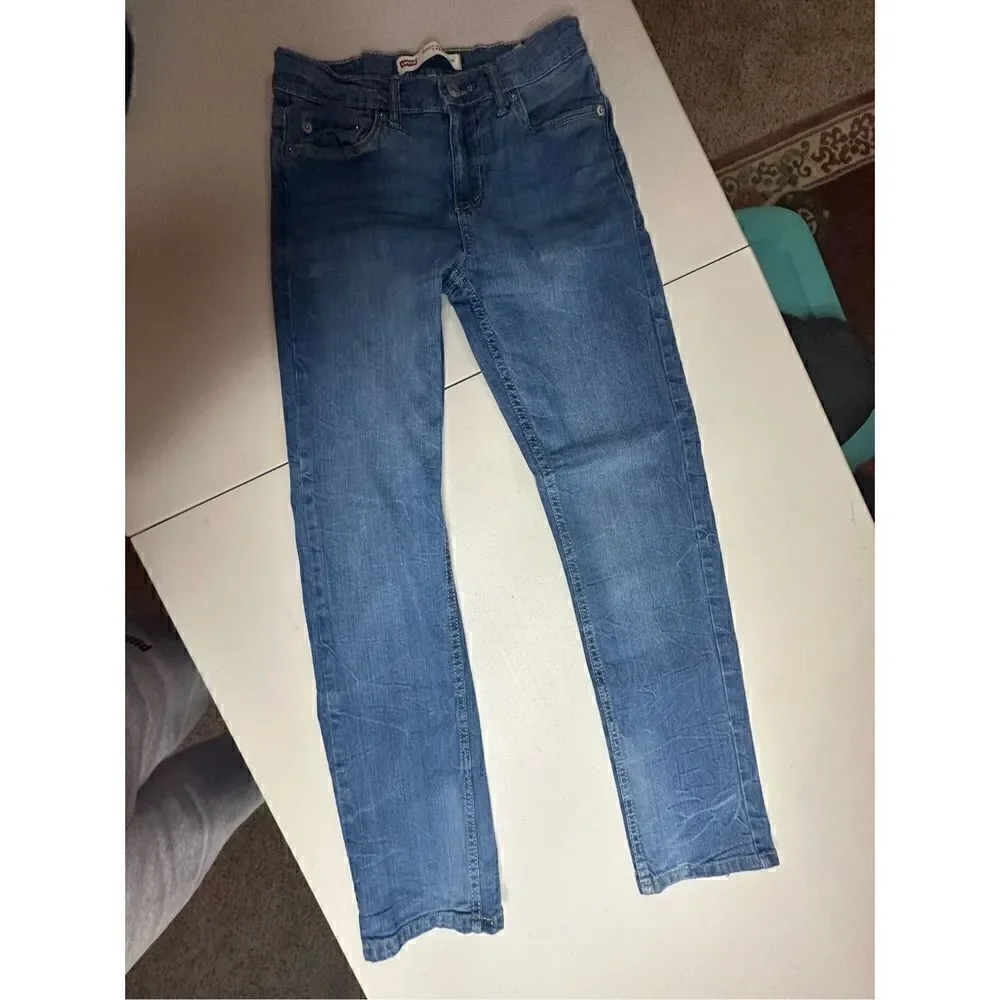 Levi Strauss & Co Kids Blue 502 Regular 2 Pair High-Rise Taper Jeans Size 14 27X